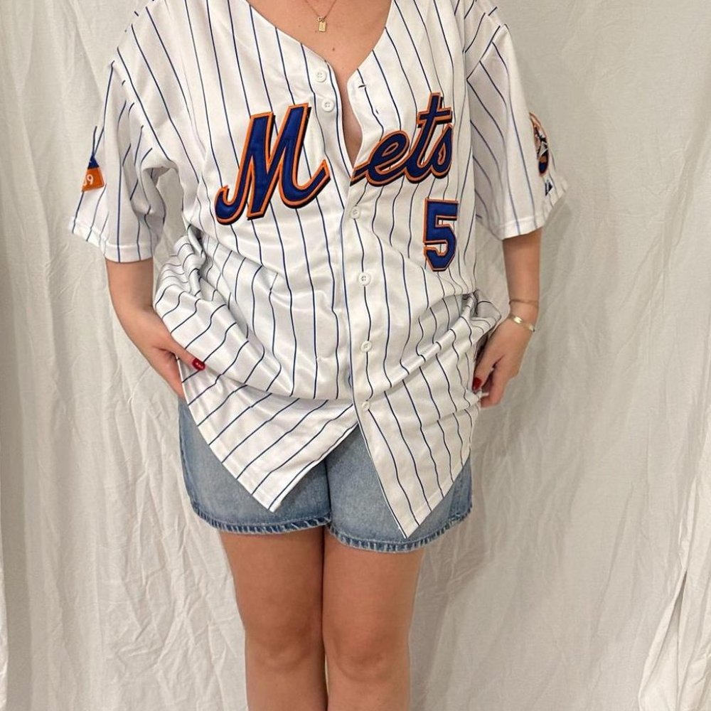 OFFICIAL METS TEAM PINSTRIPE JERSEY